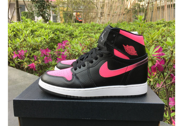 Air Jordan 1 Retro High Black Hyper Pink 332148-019