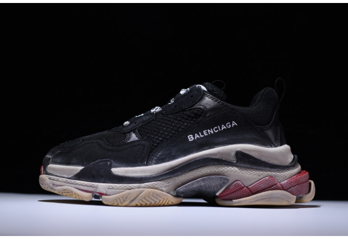 Balen 17FW TRIPLE S TRAINER BLACK/ RED 483513 W06E1 1000