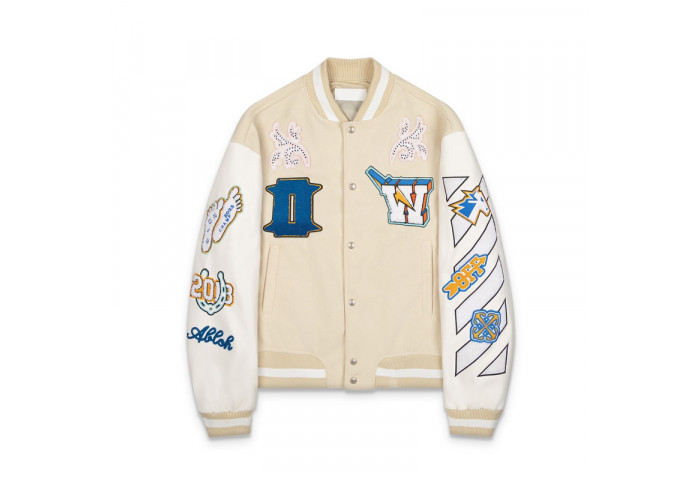 0ff white varsity jacket