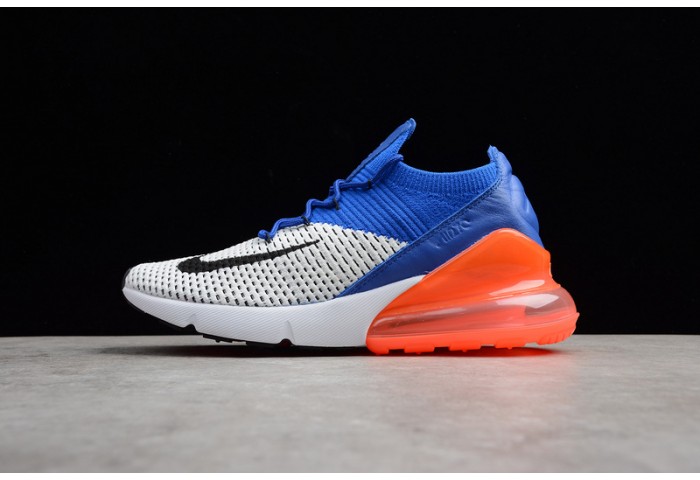 Nike Air Max 270 Flyknit Racer Blue Total Crimson AO1023-101