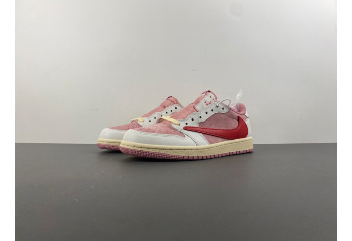 Travis Scott x Air Jordan 1 Low OG DM7866-pink