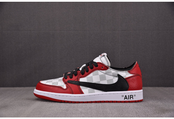 LV x Air Jordan 1 Low x Off-White x Travis Scott DZ2403-006