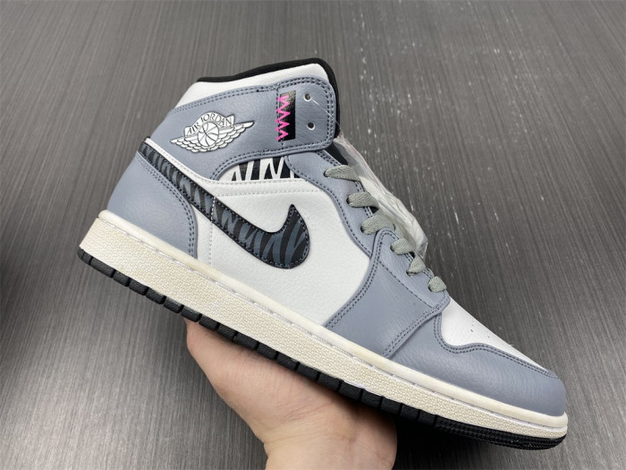 air jordan 1 mid dark grey 554724-170