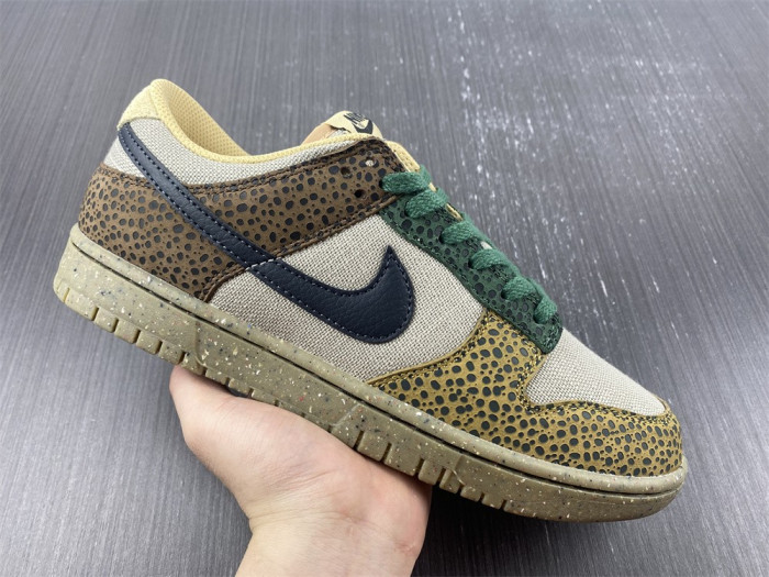 nike dunk low safari golden moss dx2654-200