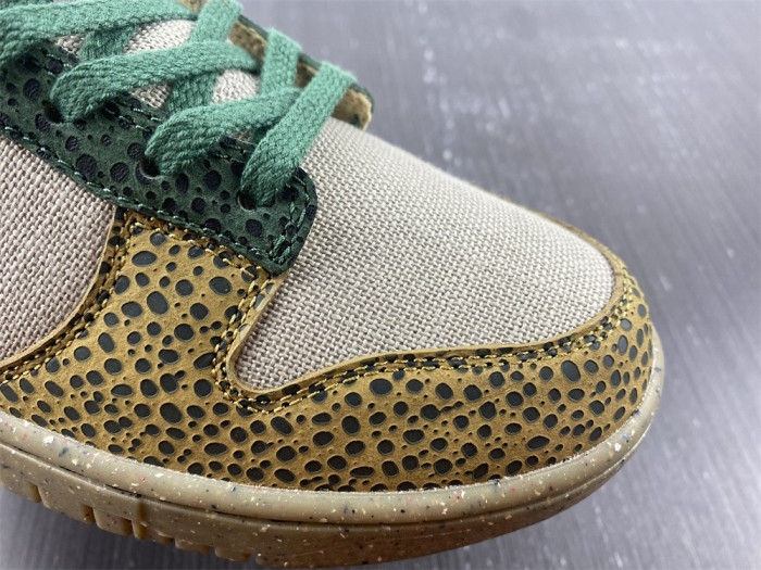 nike dunk low safari golden moss dx2654-200