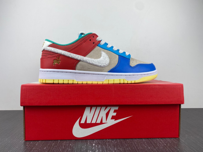nike dunk low retro prm year of the rabbit blue orange cream fd4203-111