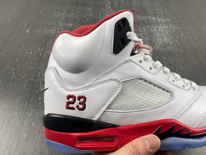 air jordan 5 retro fire red black tongue (2013) 136027-120