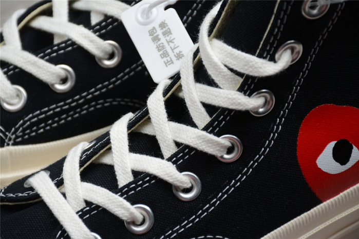 converse chuck taylor all-star 70s hi comme des garcons play black 150204c