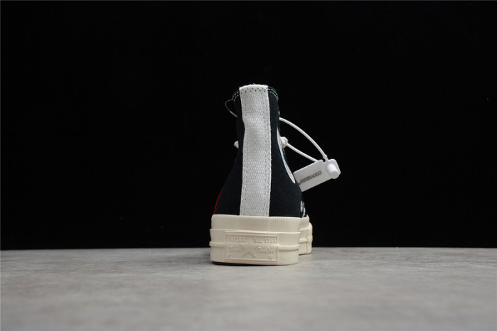 converse chuck taylor all-star 70s hi comme des garcons play black 150204c