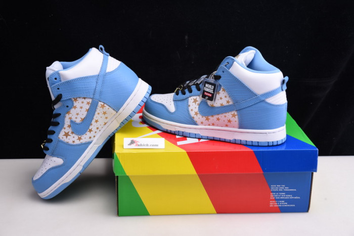 nike dunk high pro sb blue stars 307385-141