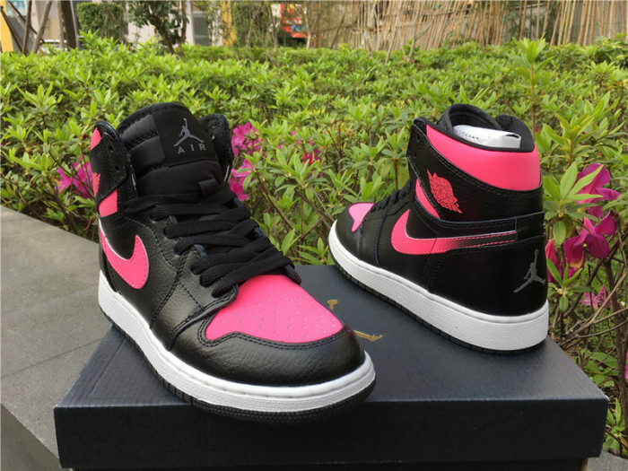 Air Jordan 1 Retro High Black Hyper Pink 332148-019