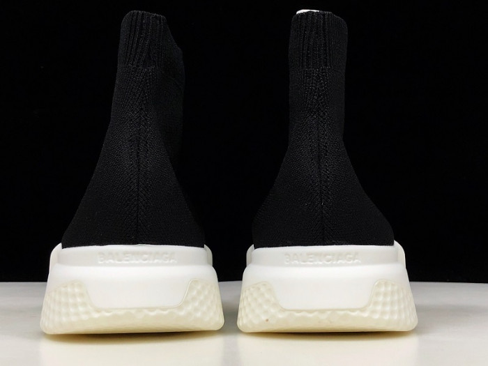 Balen Stretch Mesh High Top Sneaker Black White 483502 W05G0 1000