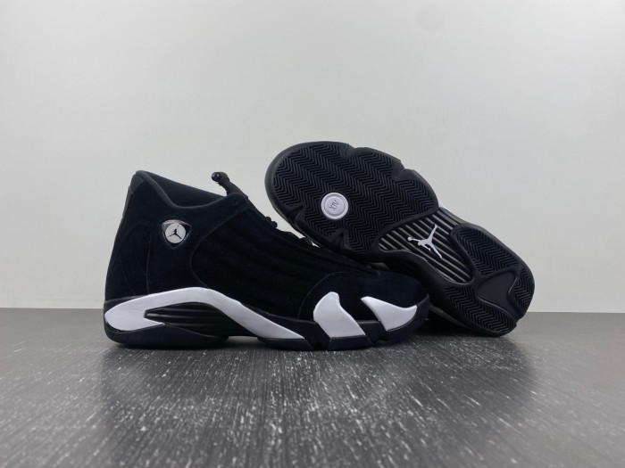 air jordan 14 “black/white/university red” 487471-016