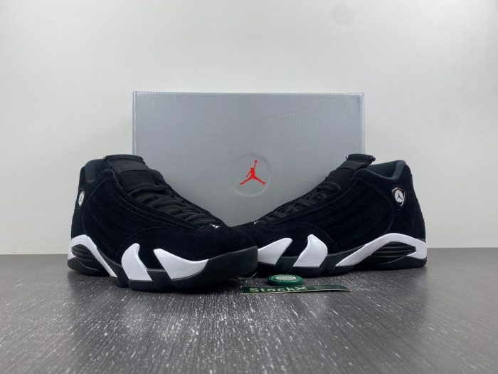 air jordan 14 “black/white/university red” 487471-016