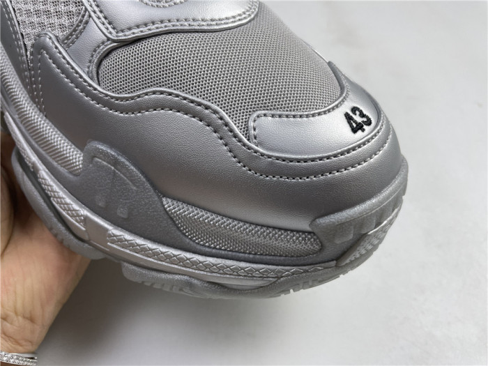 balen triple s sneaker silver 536737 w2fs2 8100