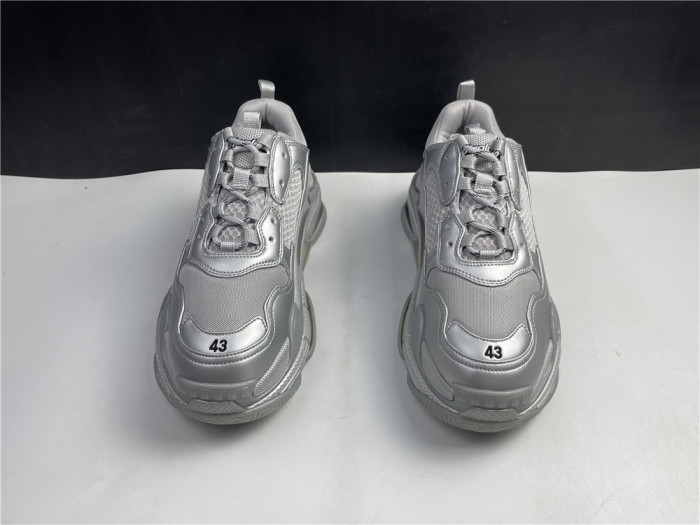 balen triple s sneaker silver 536737 w2fs2 8100