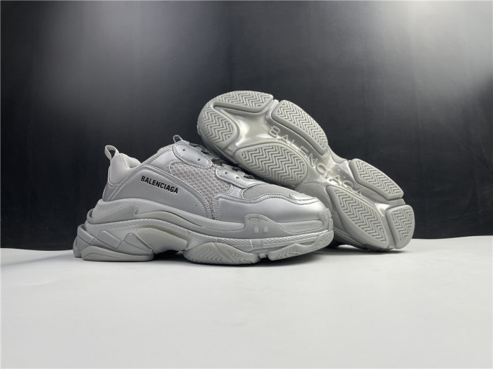 balen triple s sneaker silver 536737 w2fs2 8100