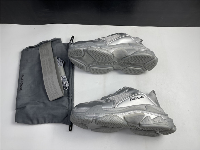 balen triple s sneaker silver 536737 w2fs2 8100