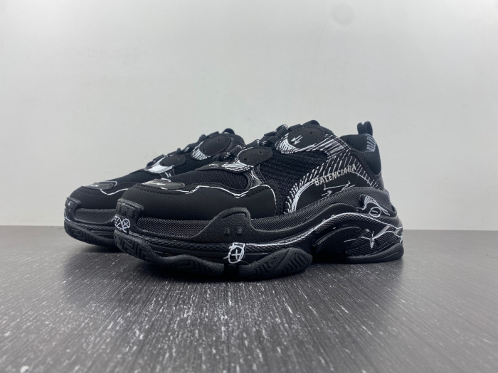 balen triple s black 536737 w2fw6 0102