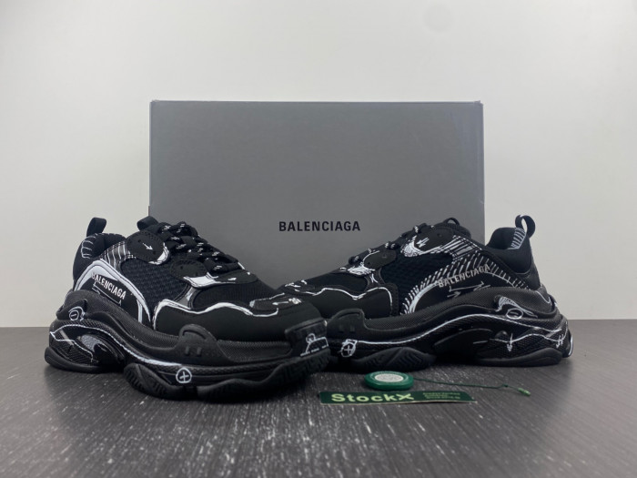 balen triple s black 536737 w2fw6 0102