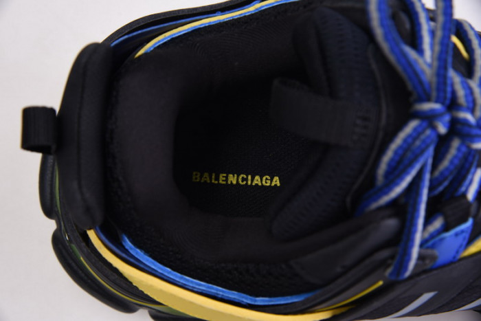 Balenciaga Track Sneakers BLACK FLUORESCENT YELLOW BLUE 542023 W1GB1 1121