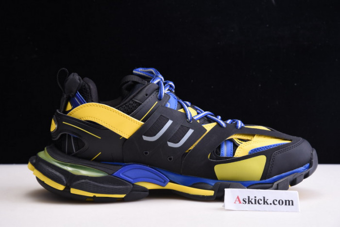 Balenciaga Track Sneakers BLACK FLUORESCENT YELLOW BLUE 542023 W1GB1 1121
