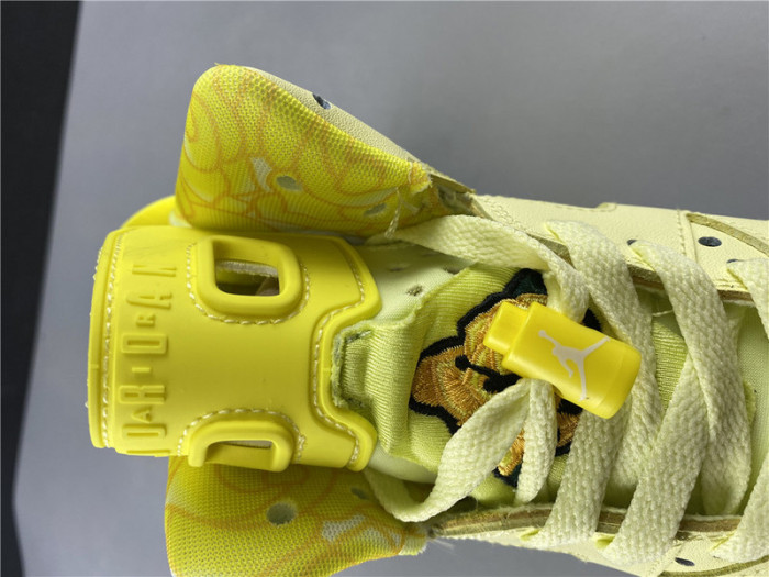 air jordan 6 retro dynamic yellow floral (gs) 543390-800