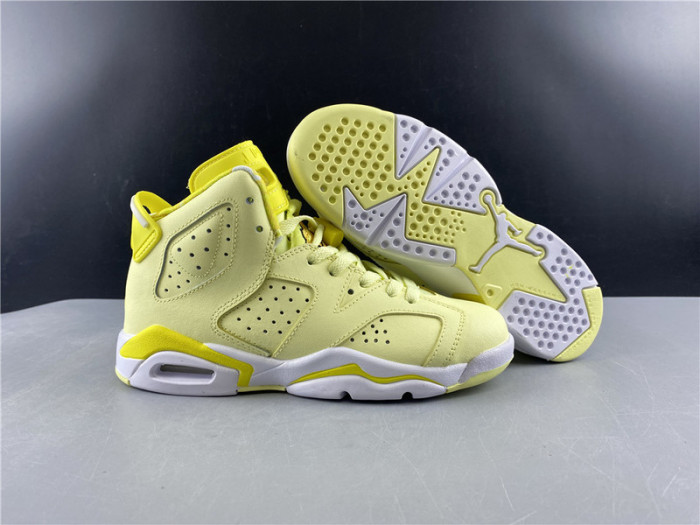 air jordan 6 retro dynamic yellow floral (gs) 543390-800