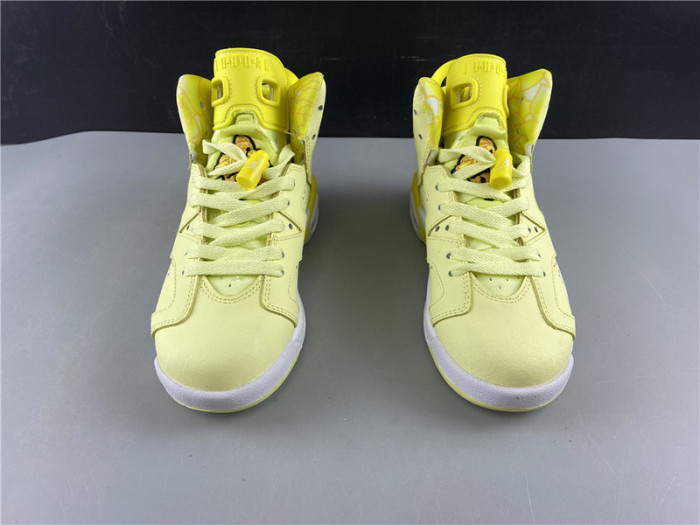 air jordan 6 retro dynamic yellow floral (gs) 543390-800
