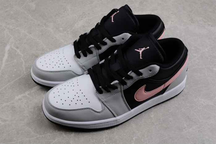 air jordan 1 low black grey pink 553558-062