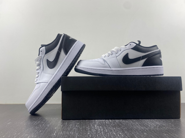 air jordan 1 low white black 553558-132