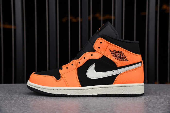 air jordan 1 mid black cone 554724-062