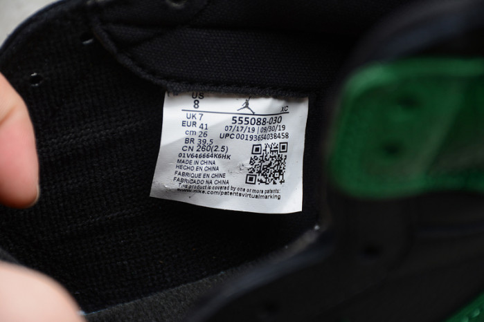 air jordan 1 retro high pine green black 555088-030