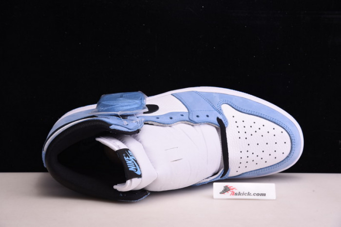 air jordan 1 retro high white university blue black 555088-134