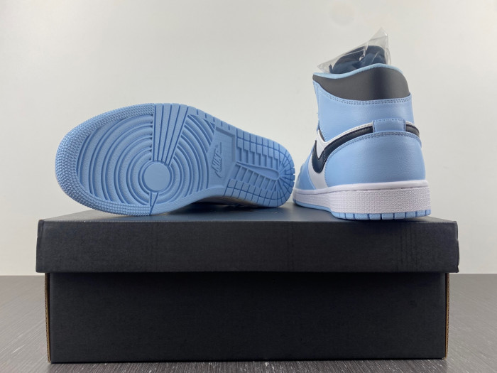 air jordan 1 mid ice blue (gs) 555112-401