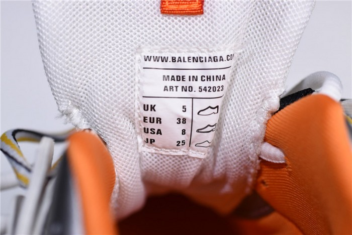 Balen Track Sneakers ORANGE/WHITE 656686 W06G0 2001