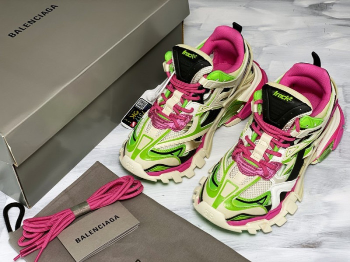 balen track trainers 2.0 pink green 565615 w2gn3 9534