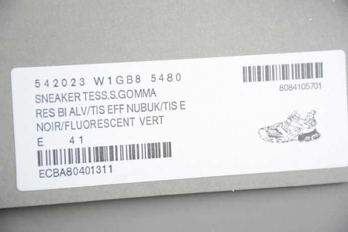 Balen Track Sneakers Green 542023 W1GB8 5480