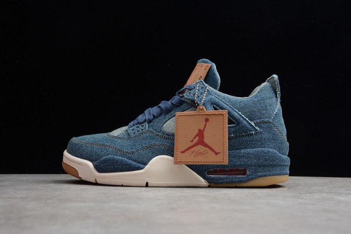 air jordan 4 retro levi''s denim (tag with levi''s logo) ao2571-401