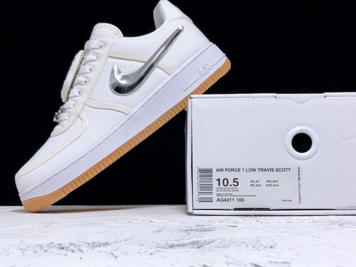 nike air force 1 low travis scott sail aq4211-101