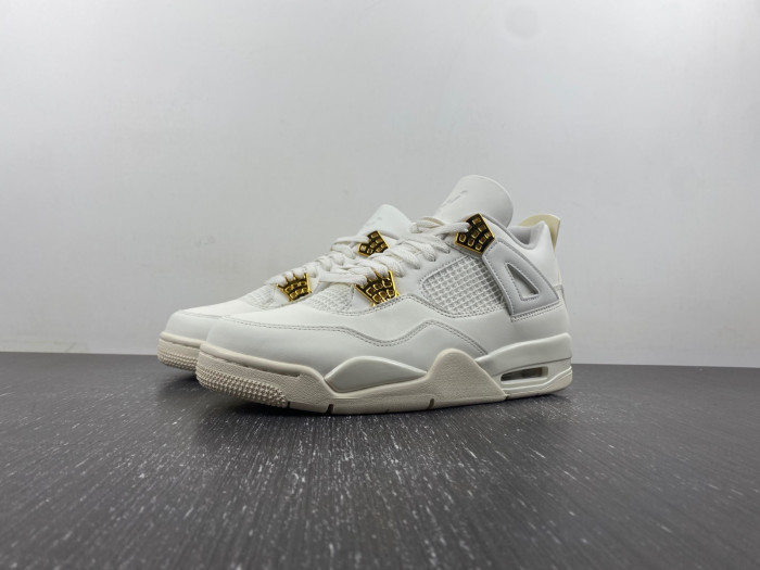 air jordan 4 women''s sail metallic gold black aq9129-170