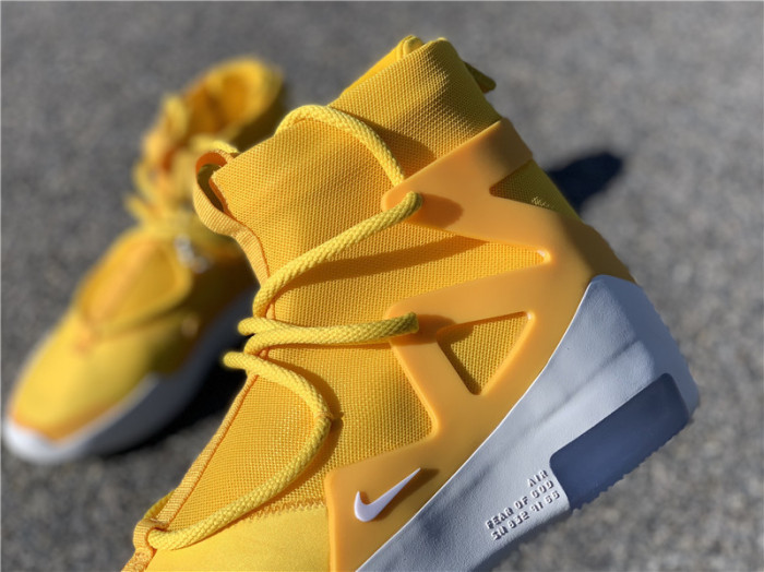 nike air fear of god 1 yellow ar4237-700