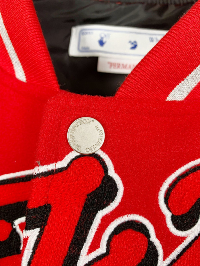 0ff white varsity jacket