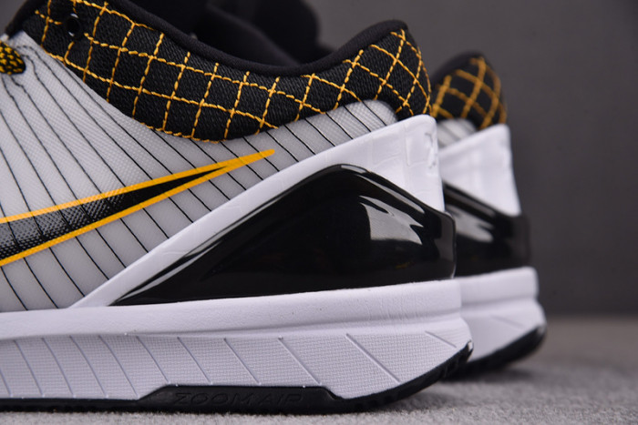 nike kobe 4 protro white black del sol av6339-101