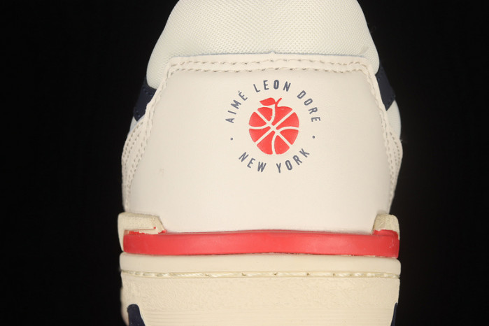 new balance 550 aime leon dore white navy red bb550a3