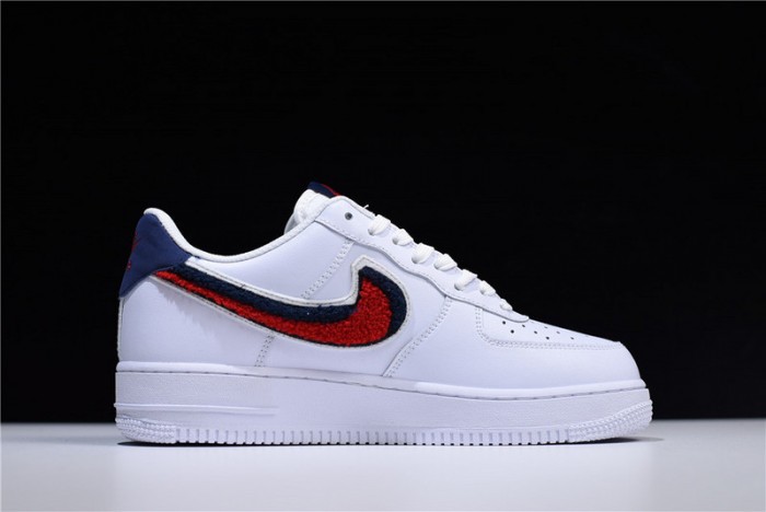 nike air force 1 low lv8 3d chenille white red blue 823511-106