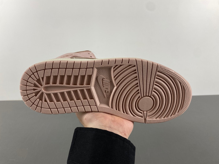 Air Jordan 1 Mid Pink Oxford Brown BQ6472-620