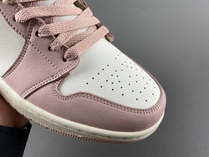 Air Jordan 1 Mid Pink Oxford Brown BQ6472-620
