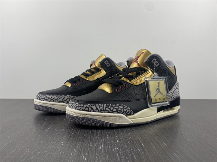 air jordan 3 wmns “black gold” ck9246-067