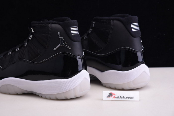 air jordan 11 black clear metallic silver ct8012-011